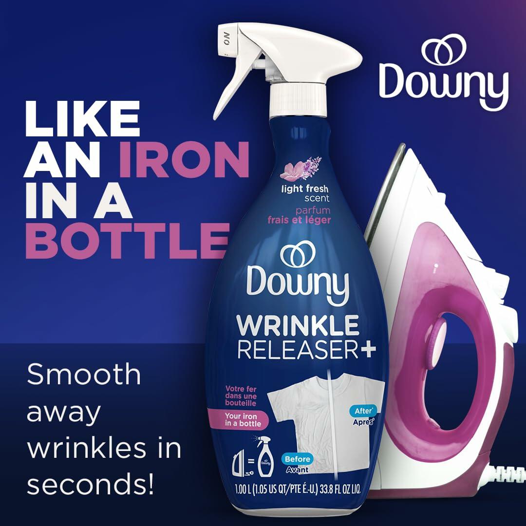 Downy Wrinkle Releaser Spray Light Fresh Scent Fabric Refresher 33.8oz