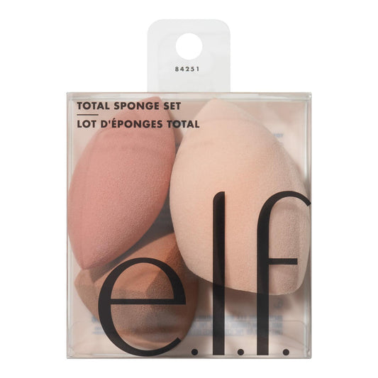 e.l.f. Total Sponge Set Multi-use Makeup Sponges Vegan Cruelty-Free