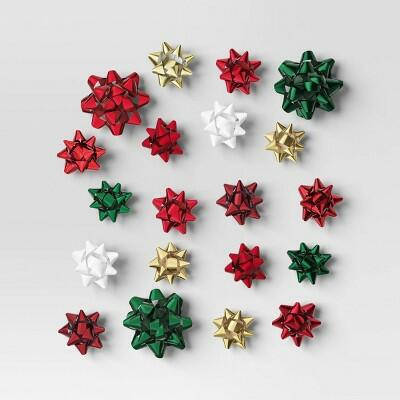 Wondershop 40ct Christmas Decorative Bow Red Green Gold Holiday Decor