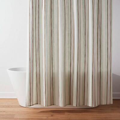 Threshold Coastal Mondadori Shower Curtain Set 13pc Multicolor Cotton