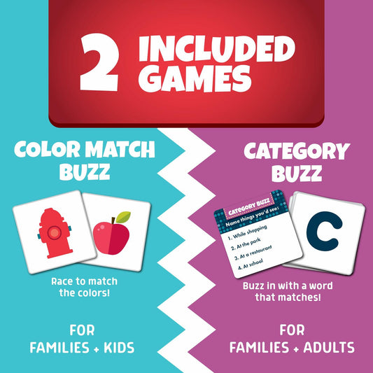 Chuckle & Roar Family Game Night Buzzers Educational Activity Toy Ages 4-8