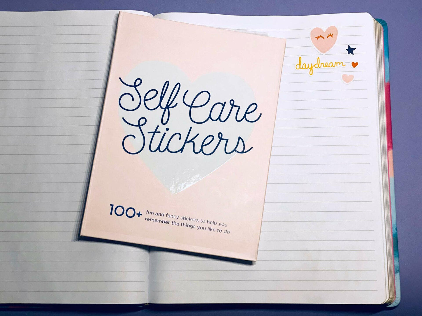 [Like_new] WORLD TRAVELER Self Care Sticker Book Folio Hardcover 5x7 Art Stickers