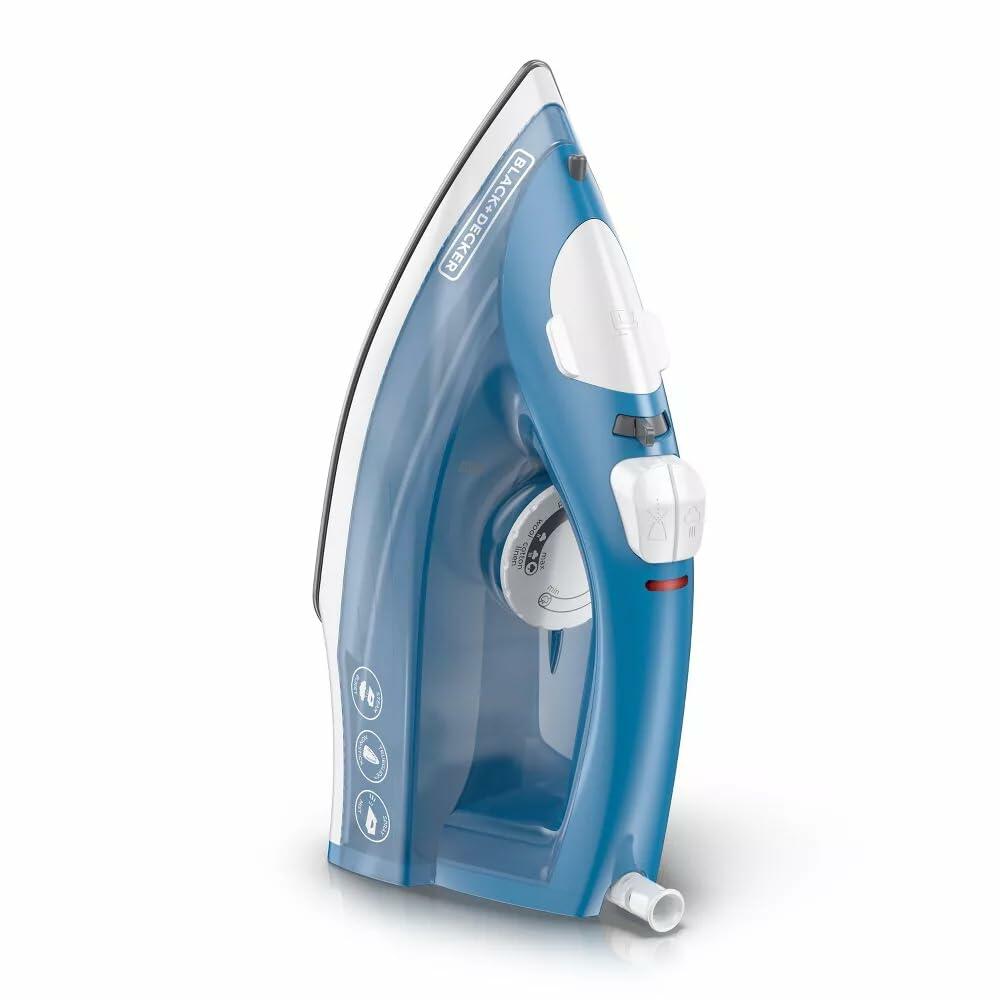 [Like New] BLACK+DECKER Steam Iron White 110V Compact Nonstick Soleplate 1200W