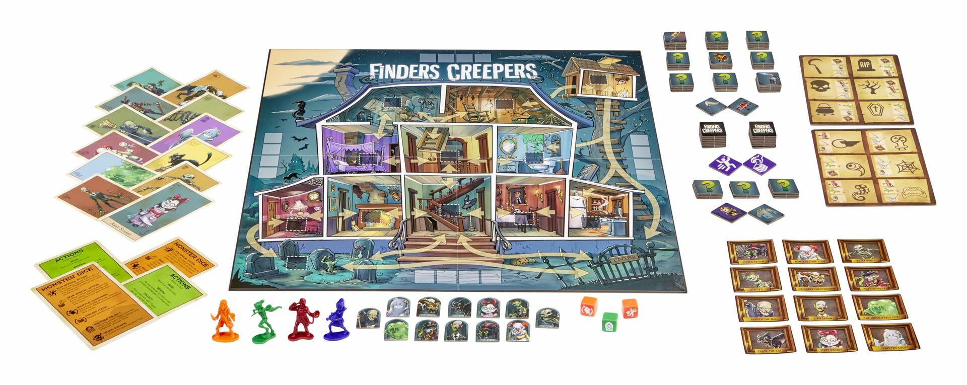 MGA Entertainment Finder Creeper Board Game Hunt Digital Monsters 2-4 Players 8+