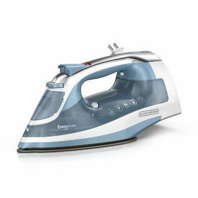 [Like New] BLACK+DECKER Steam Iron Retractable Cord Gray 1200W Nonstick Soleplate