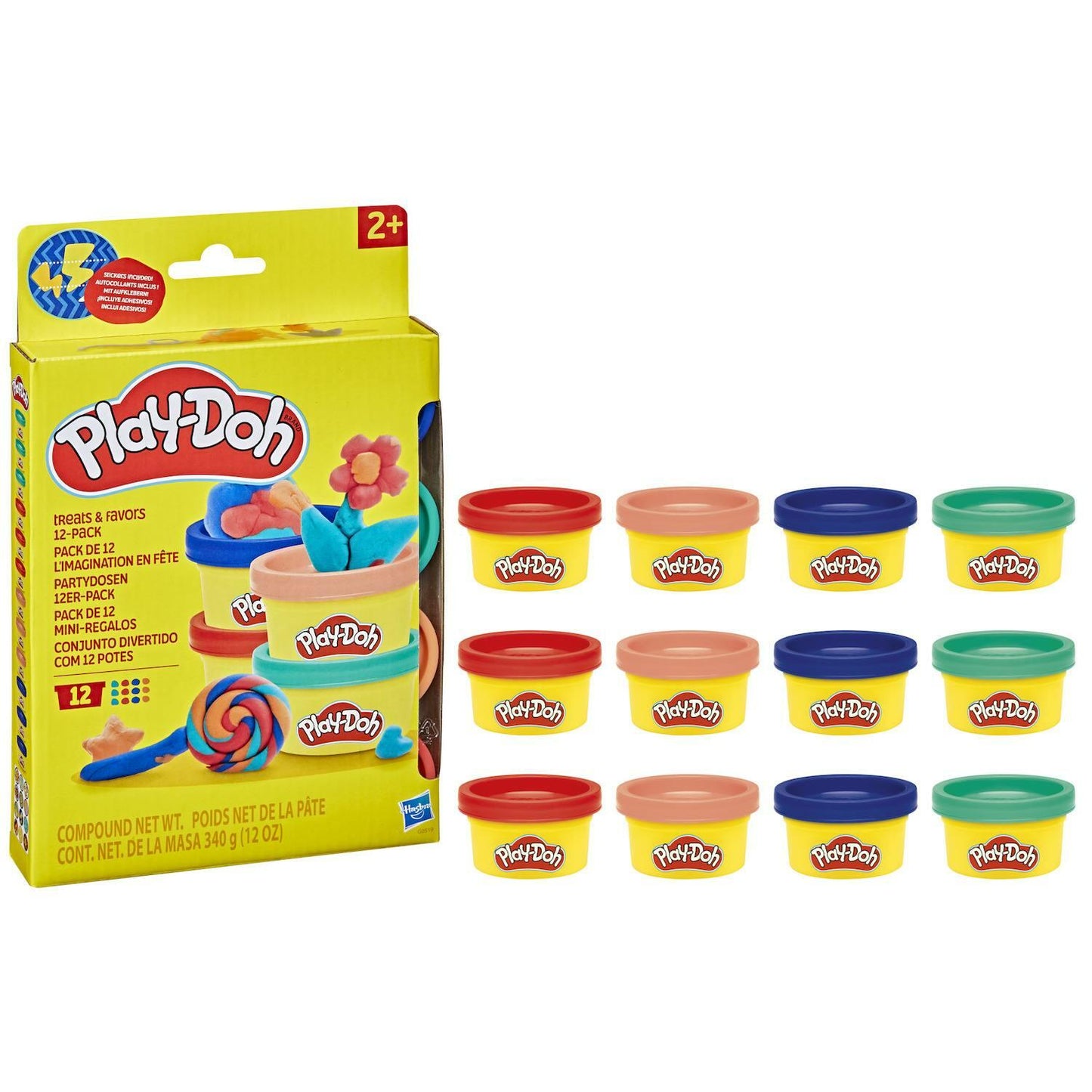 Play-Doh Treats & Favors 12-Pack Multi Color Modeling Compound
