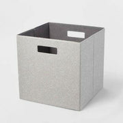 Brightroom 13x13 Fabric Storage Bin Gray Polyester No Assembly
