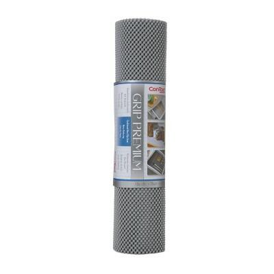 Con-Tact Grip Premium Non-Adhesive Shelf Liner Thick Alloy Gray 18x8