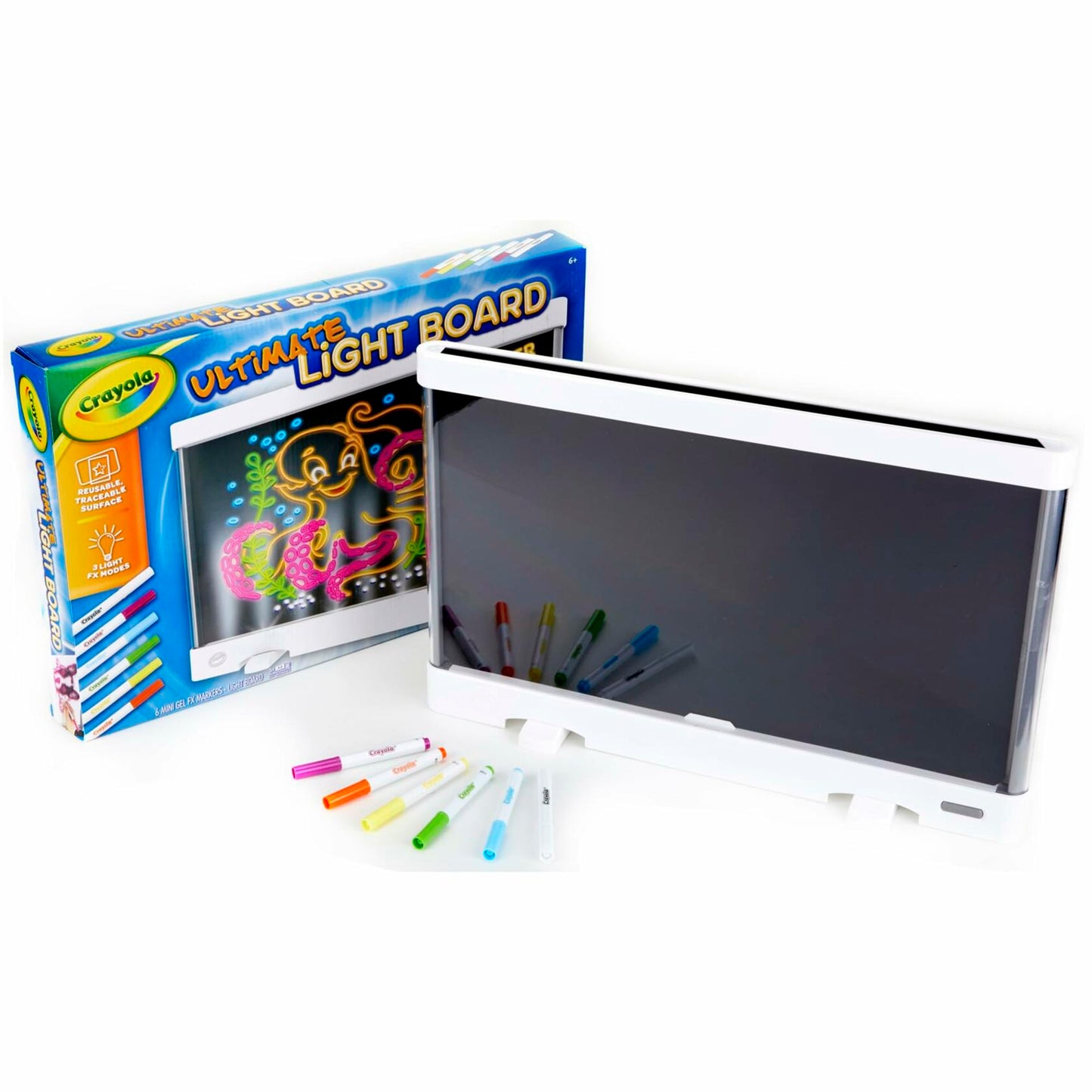 Crayola Ultimate Light Board 7-Piece Set LED Drawing & Tracing Toy