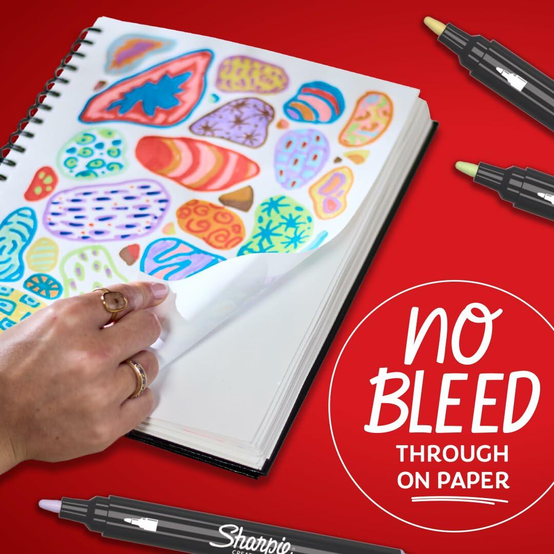 Sharpie Creative Markers Water-Based Bullet Tip Earth Tones Glowing Tropics 5ct