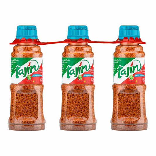 Tajin Clásico Reduced Sodium Seasoning 5 oz Pack of 3 Chili Lime Blend