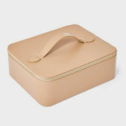A New Day Travel Jewelry Box Brown with Mini Organizer Zip-Around