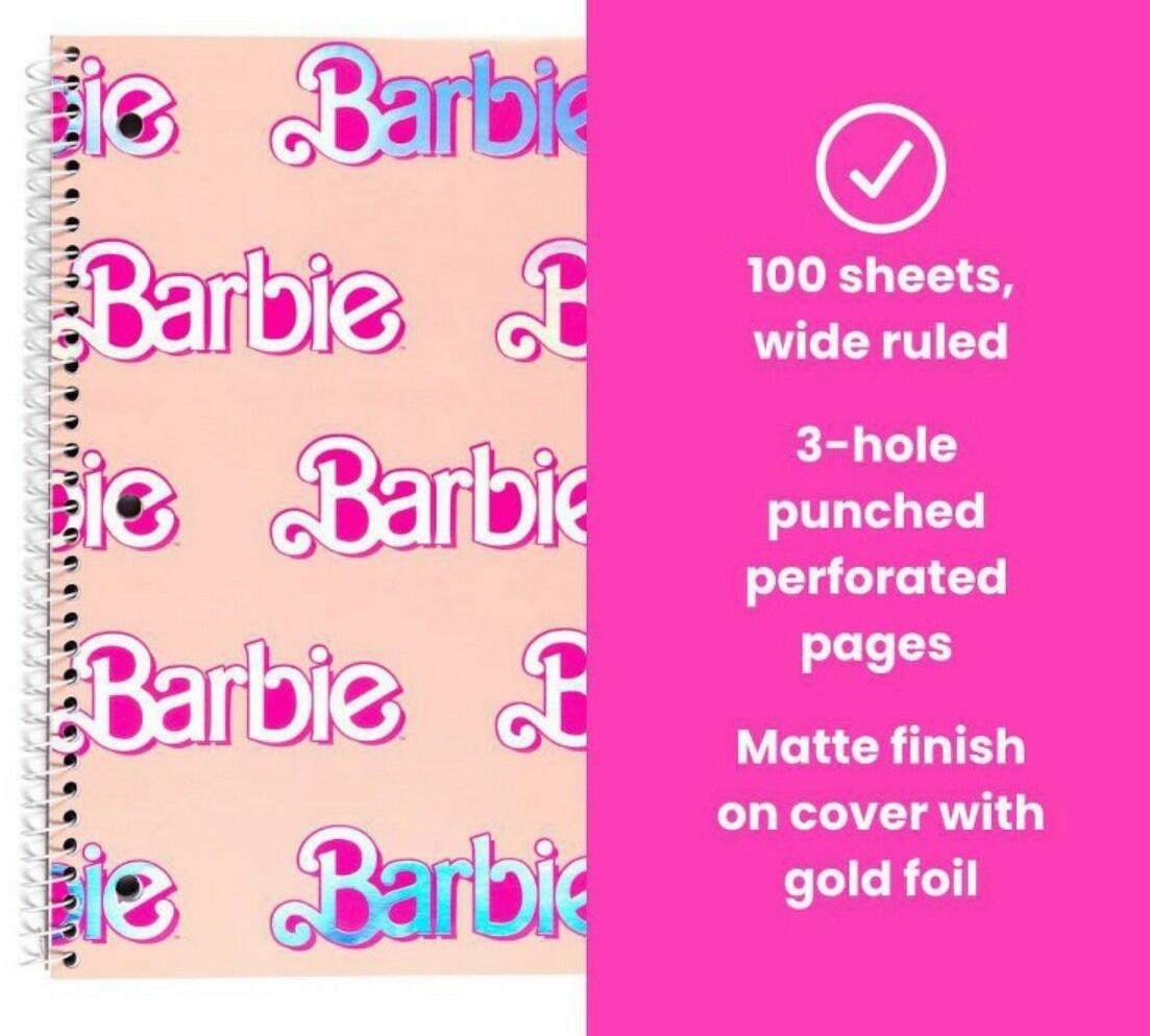 Yoobi Barbie Pink Composition Notebook With Pen 1 Subject 2024