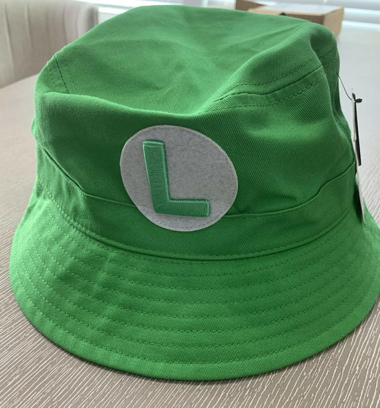 Mario Culturefly Super Mario Luigi Green Bucket Hat One Size