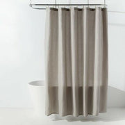 Room Essentials Herringbone Fabric Shower Curtain Gray 72x72