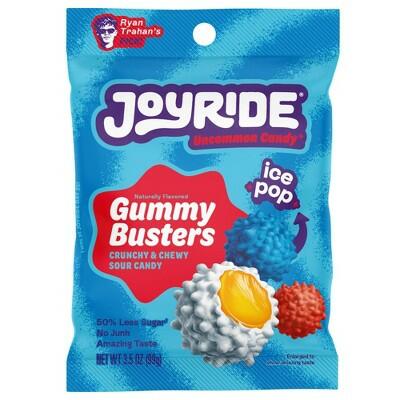 BestBy10/26 JOYRIDE Candy Crunchy Gummy Busters Ice Pop Mix 3.5oz