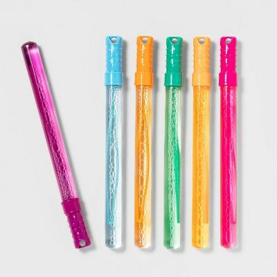 Sun Squad 6pk 4oz Bubble Wands Easter Basket Stuffers for Kids