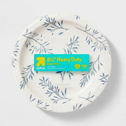 up&up Botanical Leaf Paper Plates 8.5 Inch 90ct Disposable Party Plates