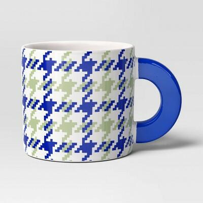 Room Essentials Stoneware 16oz Coffee Mug Cobalt Blue Green Ceramic