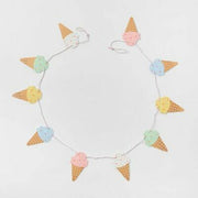 Spritz Ice Cream Garland Gold Metallic Paper Decoration Multicolor