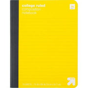 up&up™ College Ruled Composition Notebook Yellow 7.5x9.75 70 Pages