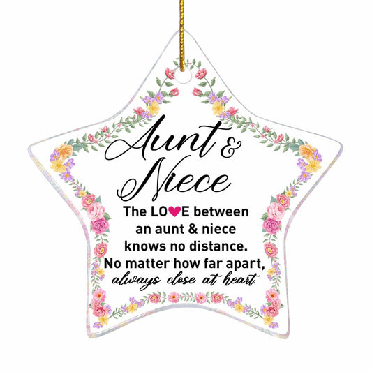 Auntie Christmas Ornament - Best Aunt Ever Gift Holiday Decoration