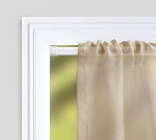 Room Essentials Oval Spring Tension Rod Set of 6 White Steel