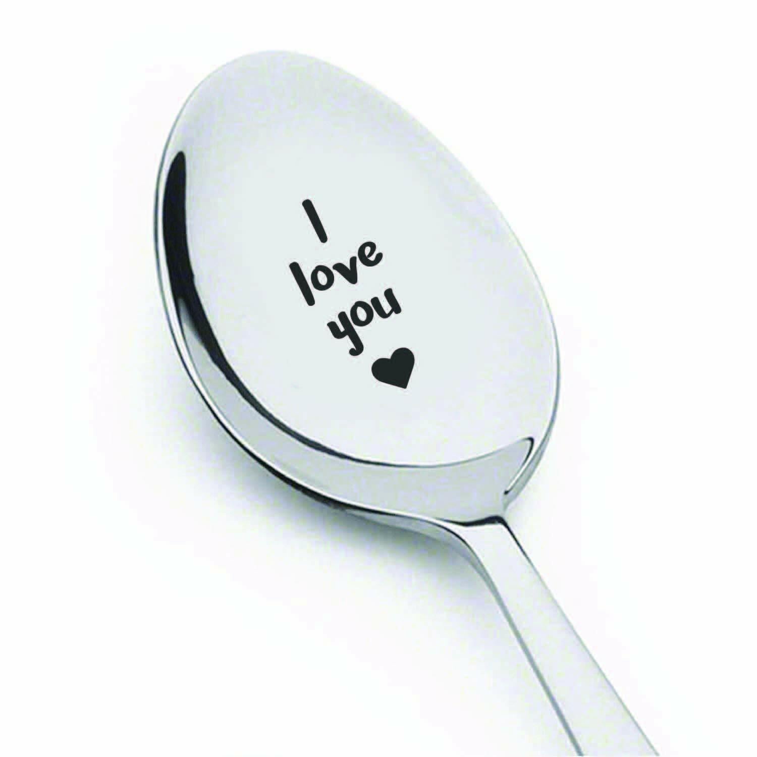 Boston Creative Co. Owl Always Love You Engraved Coffee Spoon Silver