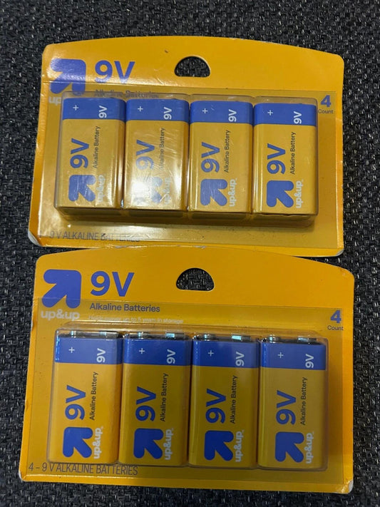 Up&up 9V Alkaline Batteries Household Single-Use 4 Pack