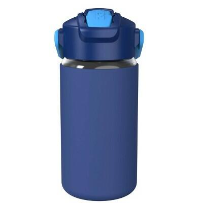[Like_new] Zak Designs 16oz Polypropylene Bottle with Silicone Sleeve Dark Blue