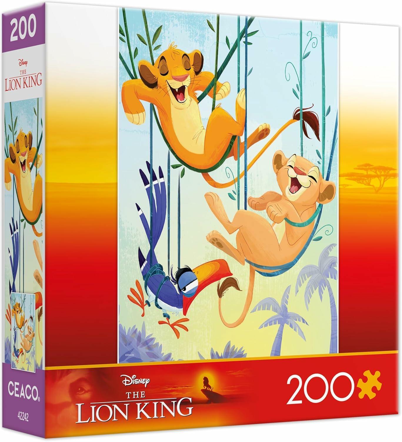 [Like New] Ceaco Disney The Lion King Best Friends 200 Piece Multicolor Puzzle