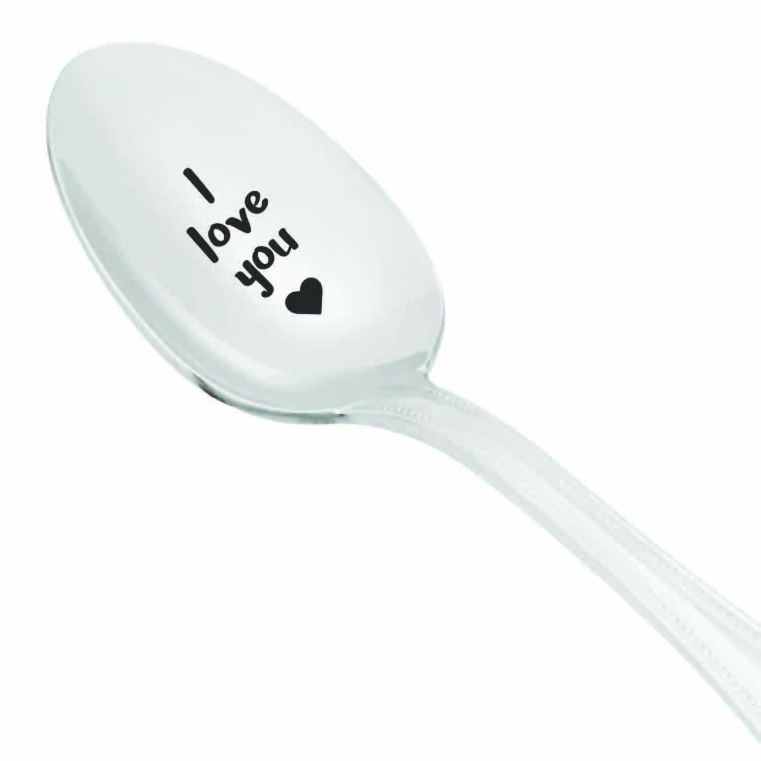 Boston Creative Co. Owl Always Love You Engraved Coffee Spoon Silver
