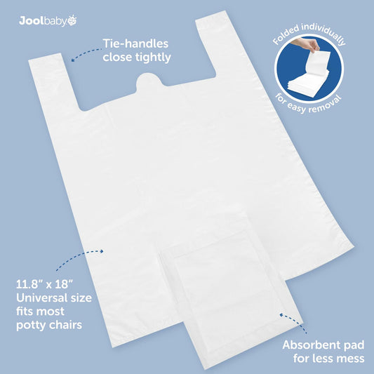 Jool Baby Disposable Potty Liners Universal Fit Super-Absorbent 30 Count