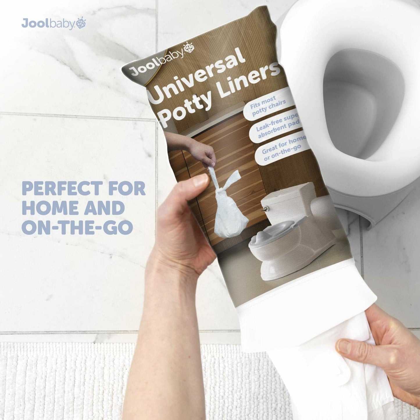 Jool Baby Disposable Potty Liners Universal Fit Super-Absorbent 30 Count