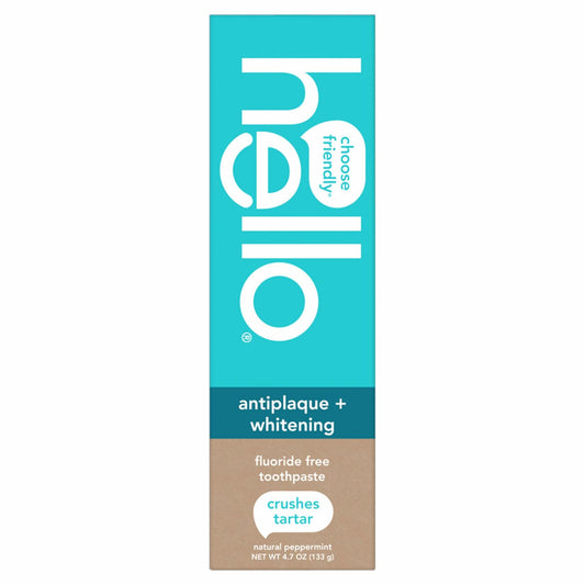 BestBy09/25 hello Antiplaque Whitening Toothpaste Coconut Oil Tea Tree 4.7oz
