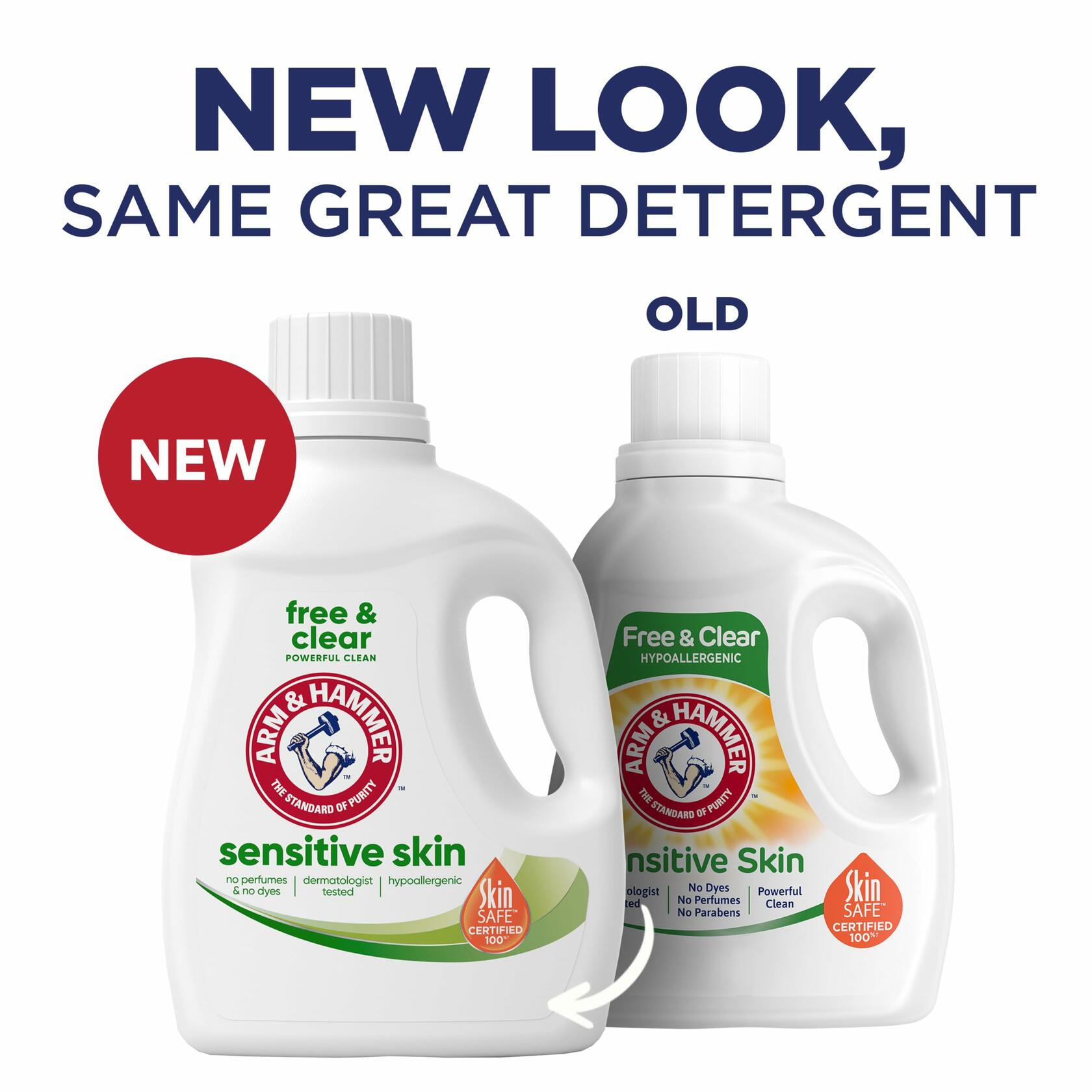 ARM & HAMMER Sensitive Skin Free&Clear Liquid Laundry Detergent 105oz 105 Loads