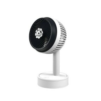 [Like New] Gems Portable Desk Fan Rechargeable USB Small Desktop Fan White