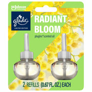 Glade PlugIns Refills Radiant Bloom Air Freshener 0.67oz 2 Count
