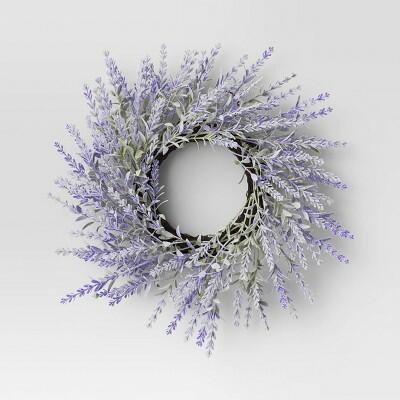 Room Essentials Lavender Mini Wreath Wall Decor