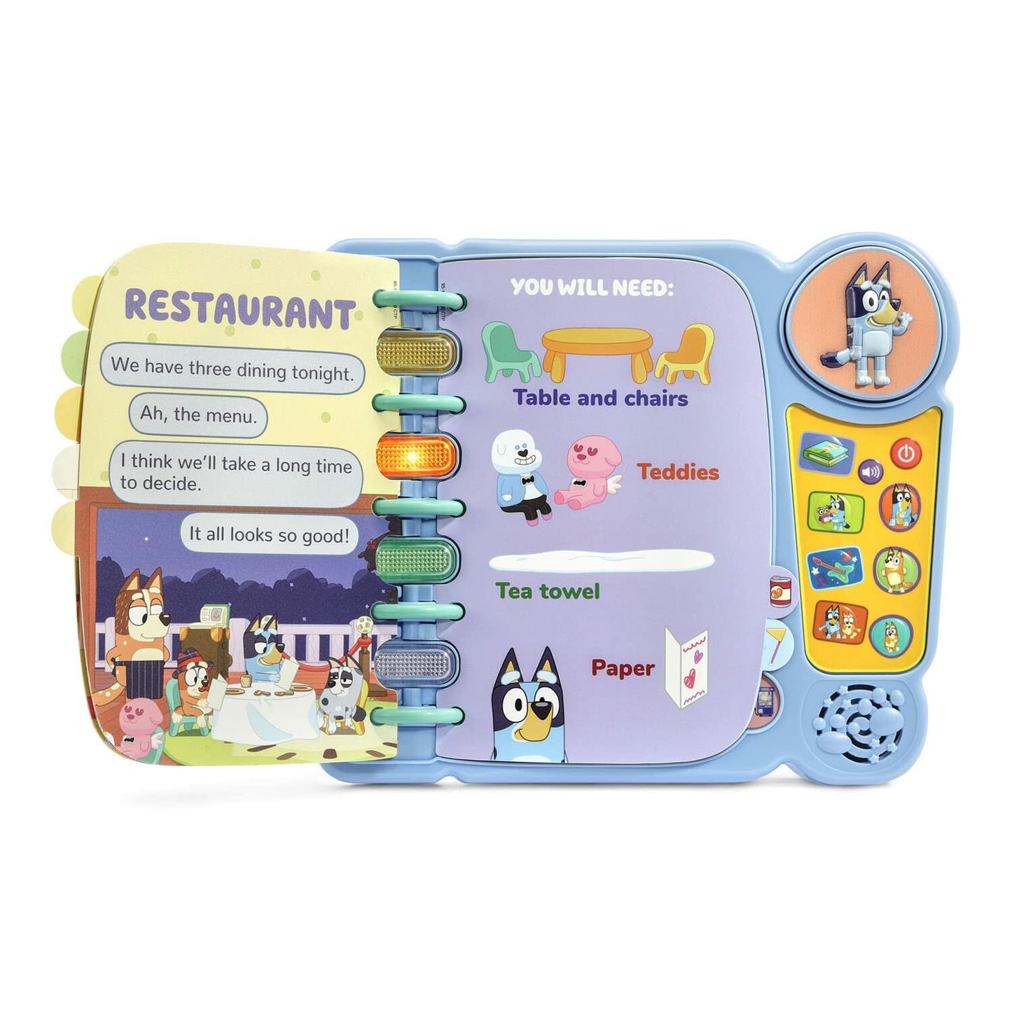 [Like New] VTech Bluey Bluey's Book of Games Interactive Learning Toy Blue