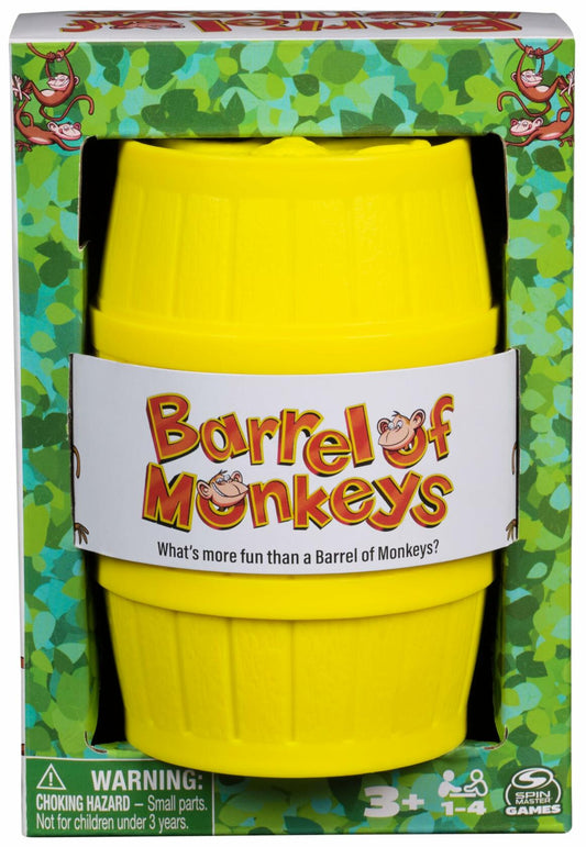 Spin Master Barrel of Monkeys Game Retro Linking Fun Preschool Family Multicolor