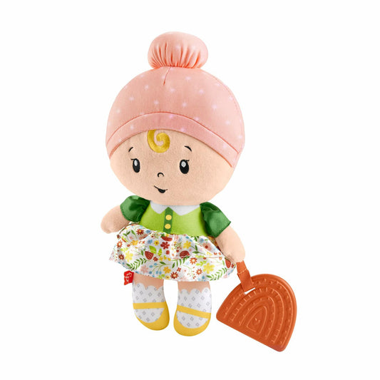 Fisher-Price My First Doll Cuddly Sensory Toy for Babies 6+ Months HXK44