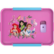 Zak Designs Disney Princess 3-Section Pink Plastic Bento Box 2-Pack