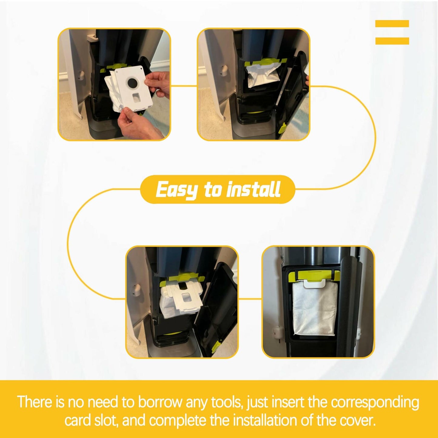 LG Vacuum Dust Bags CordZero All-in-One Cleaner A939KBGS Set of 8