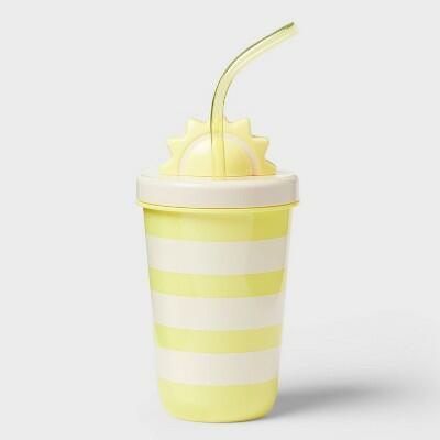 Sun Squad 17 fl oz Tumbler with Figural Sun Lid Yellow