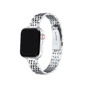 Posh Tech Stella Skinny Stainless-Steel Band for Apple Watch Silver