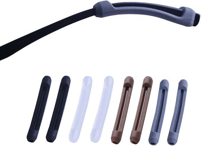 ccHuDE 16 Pairs Silicone Eyeglass Ear Cushions Temple Tips Comfort Pads