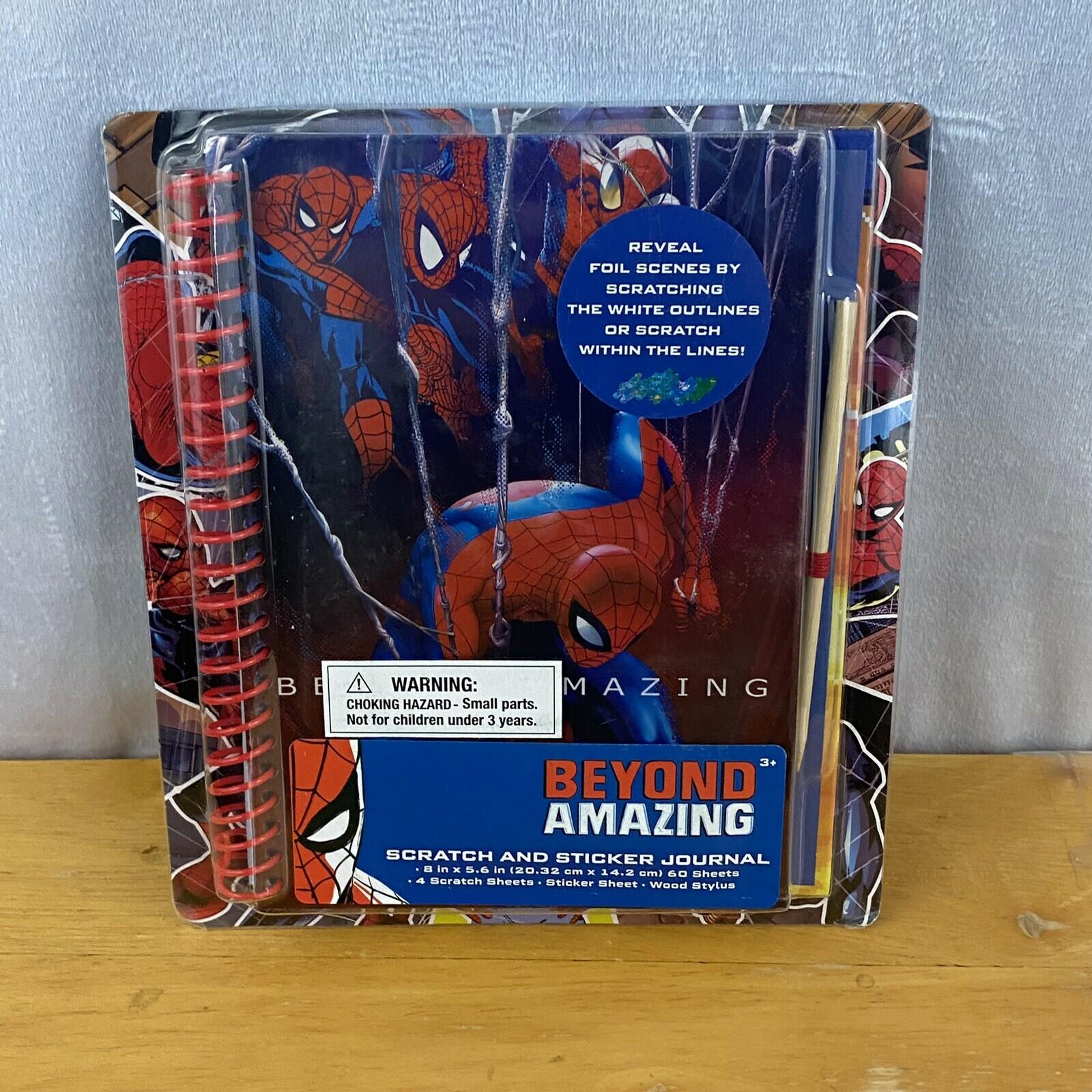 Marvel Spider-Man Scratch and Sticker Journal Beyond Amazing Activity Book
