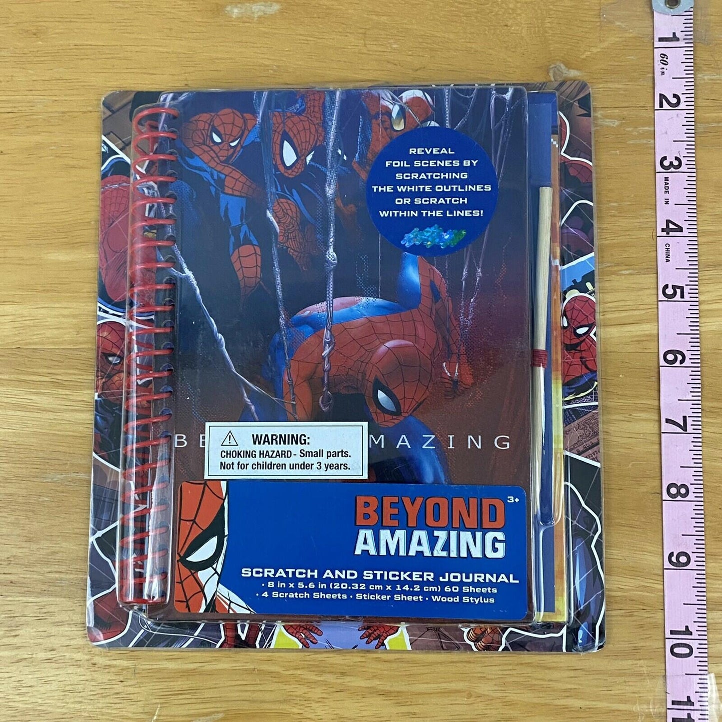 Marvel Spider-Man Scratch and Sticker Journal Beyond Amazing Activity Book