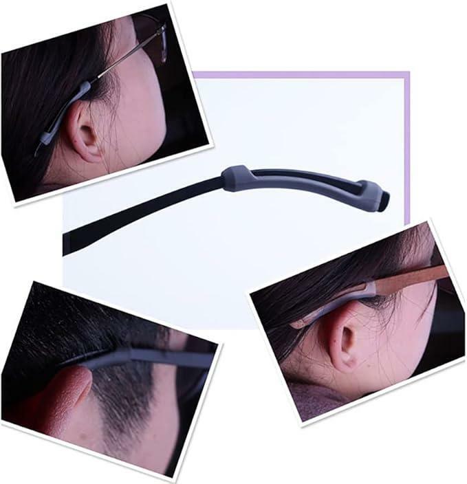 ccHuDE 16 Pairs Silicone Eyeglass Ear Cushions Temple Tips Comfort Pads